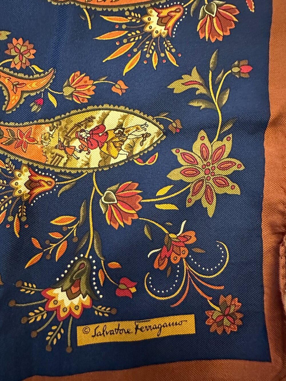 Salvatore Ferragamo Silk Pocket Square